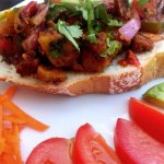 Tandoori Veges dry curry on toast